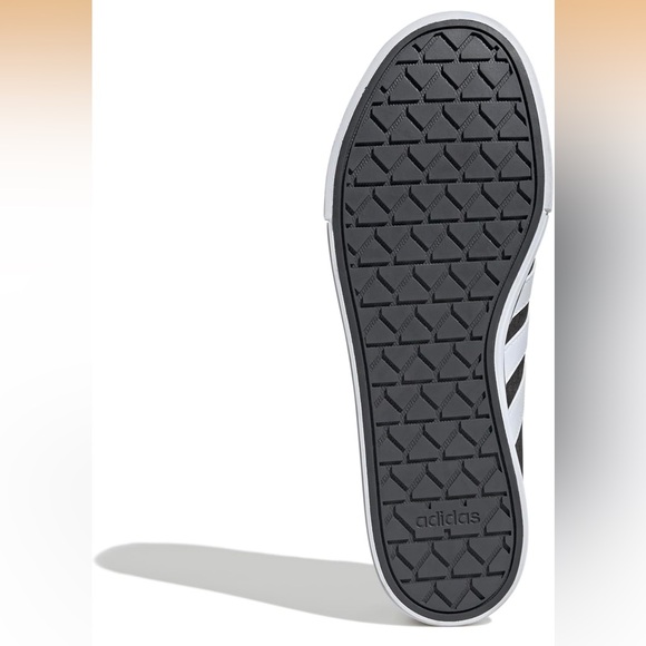 adidas Black Canvas Low-Top Sneaker with White Stripes main image 8
